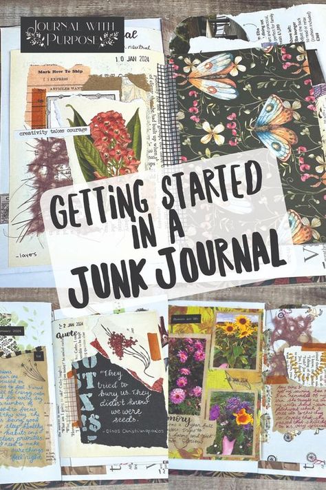 Are you interested in keeping a junk journal, but not sure how to get started? In this blog post I share some of my favourite tips to help get you well on the way #junkjournal How To Junk Journal, Junk Journal Aesthetic, Helen Colebrook, Thick Sketchbook, Journalling Aesthetic, Busy Background, Smash Book Inspiration, Makers Studio, Journal Tutorials