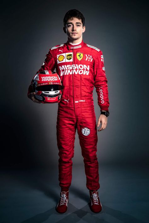 Charles Leclerc Full Body Pic, Charle Leclerc, F1 Uniform, Racer Costume, Forza Ferrari, Power Pose, Go Kart Racing, Course Automobile, Kart Racing