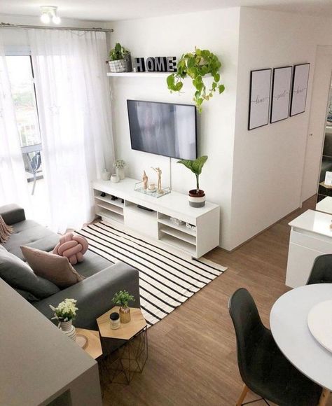 Tiny Living Room Ideas Small Apartments, Colourful Living Room Decor, Apartment Living Room Design, Stylish Apartment, Trendy Furniture, Small Apartment Living Room, Casa Vintage, Small Living Room Decor, Apartment Aesthetic