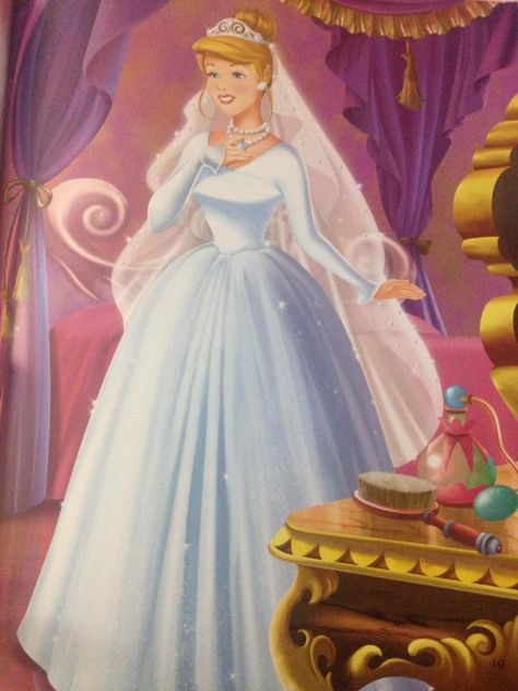 Cinderella's Wedding Day with her beautiful wedding dress Cinderella Wedding Dresses, Wedding Dresses Disney, Cinderella Wedding Dress, Cinderella Cartoon, 1950 Wedding, Cinderella Wedding Theme, Wedding Dresses 2023, Wedding Dresses 2022, Dresses Cinderella