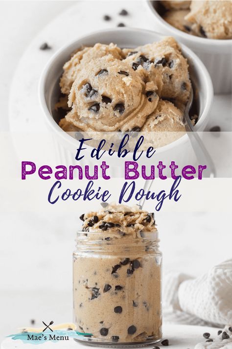 Edible Cookie Dough Peanut Butter, Edible Peanut Butter Cookie Dough Recipe, Peanut Butter Cookie Dough Recipe, Edible Peanut Butter Cookie Dough, Eggless Cookie, Eggless Cookie Dough, Dessert Cravings, Butter Cookie Dough, Cookie Dough Recipe