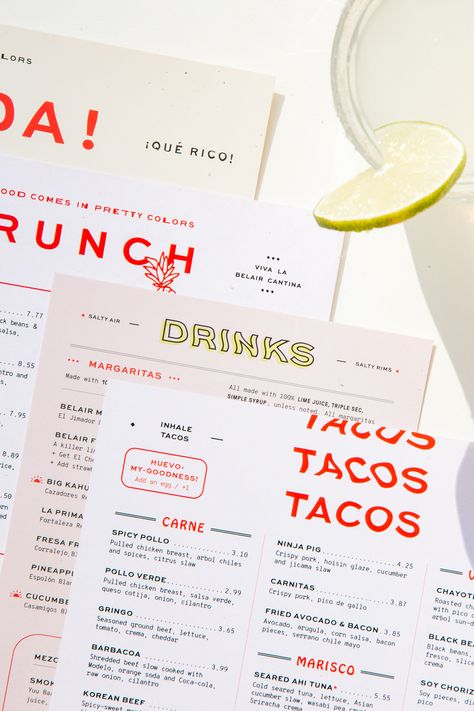 Menu Design Layout, Menu Design Inspiration, Visuell Identitet, Manual Design, Menu Inspiration, Collateral Design, Food Branding, Flyer Design Inspiration, Food Graphic Design