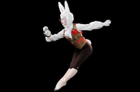 White rabbit dance costume Alice In Wonderland Ballet, Alice In Wonderland Play, White Rabbit Costumes, Rabbit Alice In Wonderland, White Rabbit Alice In Wonderland, Alice Costume, Rabbit Costume, Alice In Wonderland Costume, Wonderland Costumes