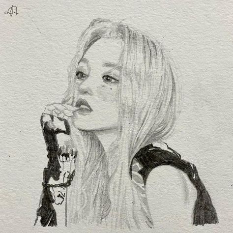 Sketch Vs Final, Best Hairstyles For Women, Cool Pencil Drawings, The Best Hairstyles, Sketches Tutorial, Kpop Drawings, Poses References, Cool Sketches, Book Art Drawings