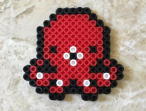 Red Perler Bead Patterns, Colourful Clothing, Clay Idea, Perler Ideas, Beads Patterns, Hamma Beads, Beads Ideas, Iron Beads, Bead Pattern