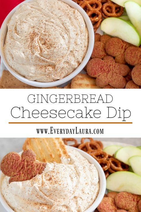 Gingerbread Dip Recipe, Gingerbread Dip, Gingerbread Salt Dough, Holiday Deserts, Holiday Party Treats, Cheesecake Dip Recipe, Dessert Dip Recipes, Christmas Dip, Cool Whip Cookies