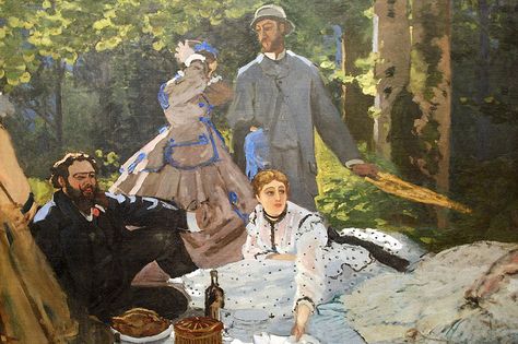 Musee d'Orsay - Le Dejeuner sur l'Herbe (Detail) - Claude Monet by WVJazzman Artist Monet, Édouard Manet, Claude Monet Paintings, Claude Monet Art, William Adolphe Bouguereau, Gustave Courbet, Monet Art, Edouard Manet, Monet Paintings