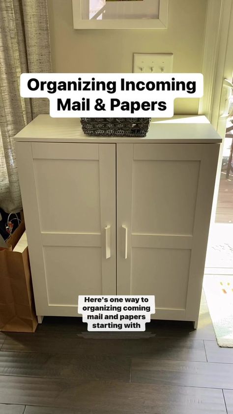 Mail And Paper Organization, Mail Storage Ideas, Mail Organization, Organizing Clutter, Mail Storage, Mail Stamp, Clutter Organization, Space Available, Organizing Tips