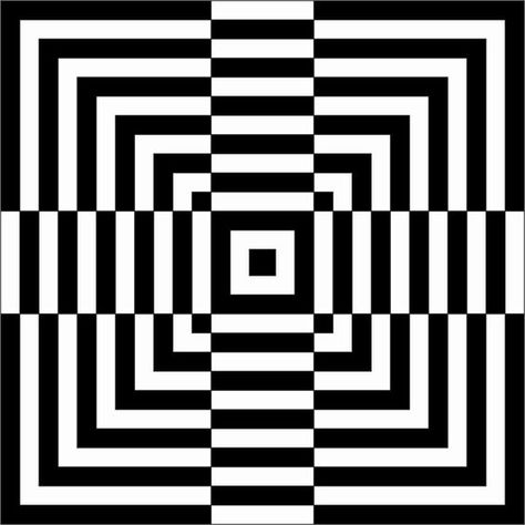 Illusion Art Painting, Optical Illusions Drawings, Geometric Illusion, Op Art Lessons, Optical Illusion Quilts, Opt Art, 3d Geometric Shapes, Optical Illusion Drawing, Illusion Drawings