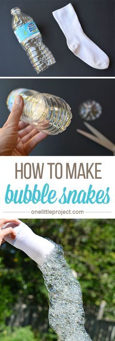 Bubble Snake, How To Make Bubbles, Empty Water Bottle, Kid Science, Easy Activities, Activity For Kids, Toddler Fun, Summer Projects, Summertime Fun