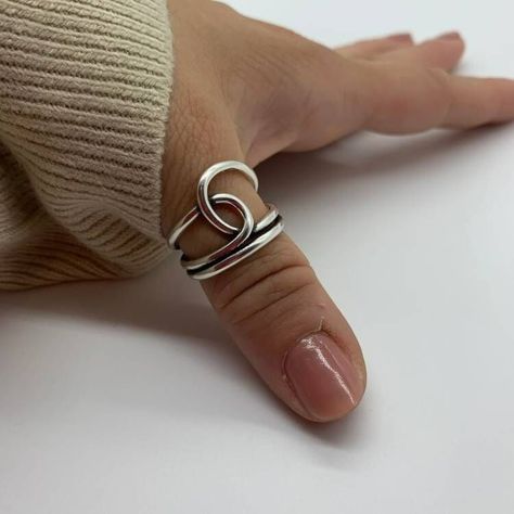 Love&Together Chunky Silver Rings, Rings Etsy, Sterling Silver Rings Bands, Thumb Ring, Thumb Rings, Silver Band Ring, Sterling Silver Bands, Summer Jewelry, Ring Ring