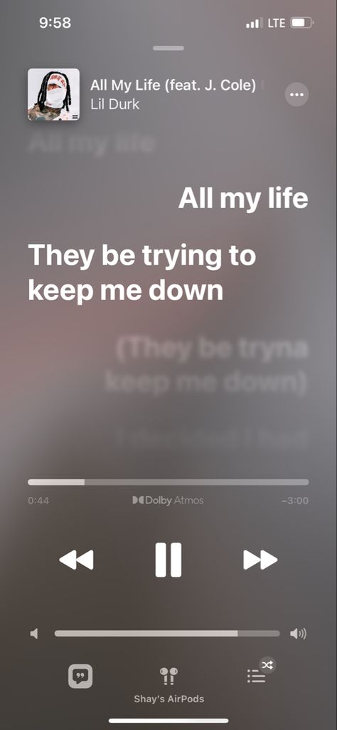 Lil Durk Spotify Lyrics, Lil Durk Song Lyrics, Lil Durk Songs, All My Life Lil Durk, Relatable Lyrics, Tiktok Ideas, Hype Wallpaper, Meaningful Lyrics, Life Lyrics