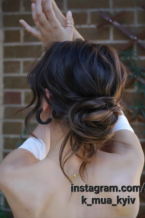 Hairstyle, ponytail, wedding hairstyle, wedding, bride, bridesmaid, trial, style, Hollywood waves, curls, updo, bun, accessories, Oxford, UK, England, hairstylist Tousled Bridal Updo, Low Bun Curls Wedding Hair, Soft Bridal Updo Loose Curls, Casual Low Updo, Vintage Hair Bun, Whimsical Bridal Hair Updo, Hollywood Hairstyles Updos, Curled Ponytail Wedding, Tousled Updo Wedding