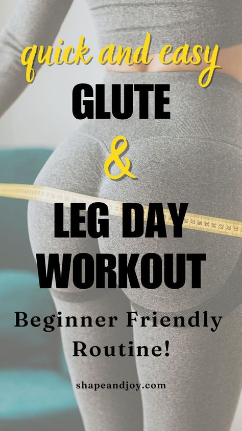 Looking for a quick and easy workout? This beginner-friendly leg and glute routine is designed for women and can be done at home or at the gym. Using dumbbells, bands, and low-impact exercises, this plan helps tone and strengthen your lower body fast. Perfect for busy schedules! Workout Plan Legs And Glutes, Leg Workout At Home For Beginners, 20 Minute Leg Workout At Home, Gym Leg Workout Beginner, Big Leg Workout At Home, Women Lower Body Workout Gym, Best Leg Exercises At The Gym, Lower Body Home Workout, Lower Body Exercises At Home