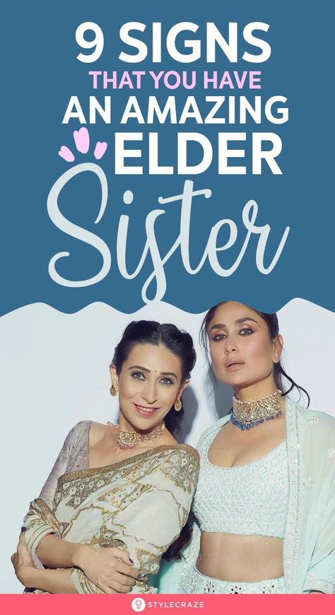 9 Signs That You Have An Amazing Elder Sister #Relationship #Sister #Siblings #Trending Annoying Sister, Fixing Relationships, Sister Sign, Elder Sister, Mixed Emotions, Childhood Days, Adopting A Child, Best Sister, Leaving Home