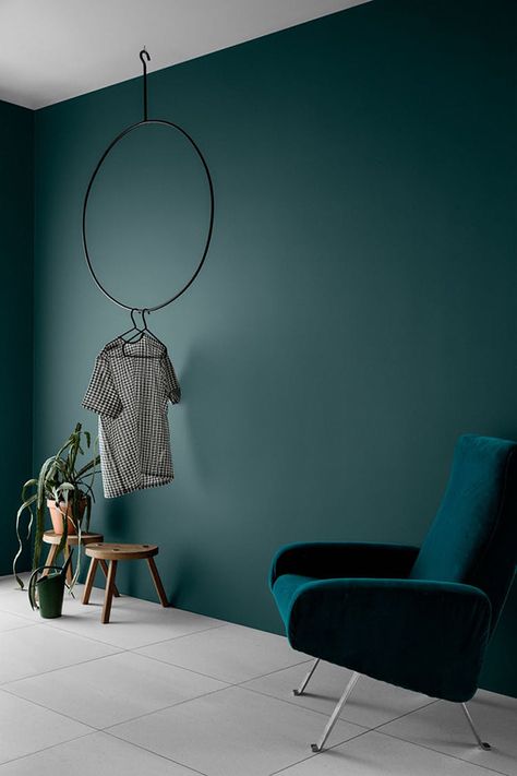 Eclectic Trends | Jotun Colors 2018 - Discover 'Rhythm of Life' - Eclectic Trends Minimalist Dekor, Interior Design Minimalist, Scandinavian Style Home, Teal Walls, Living Room Red, Green Walls, Bilik Tidur, Living Room Green, Blue Living Room