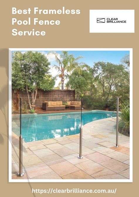 If you're looking for a sleek, stylish pool fence that makes a statement, look no further than Clear Brilliance. Our Best Frameless Pool Fence service is the perfect way to achieve that modern, luxurious look for your backyard. Not only is our fence totally frameless, but it's also made of toughened safety glass, so you can rest assured knowing that your family is safe. Contact us today to get a free quote. Glass Pool Fencing, Pool Fencing, Melbourne Home, Glass Pool, Pool Fence, Melbourne House, Safety Glass, Free Quote, Fencing