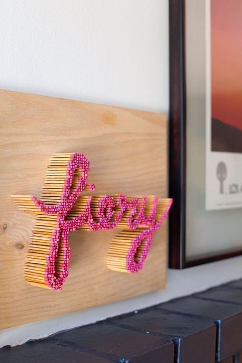 Match Stick Art, Matchstick Craft, Instagram Wall, Eagle Rock, Stick Art, Diy Furniture Hacks, Home House, House Tour, Craft Stick Crafts