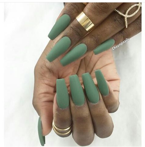 Matte Green Nails, Pretty Hurts, Purple Acrylic Nails, Stylish Nails Designs, Matte Nails Design, Matte Green, Simple Acrylic Nails, Ballerina Nails, Matte Nails