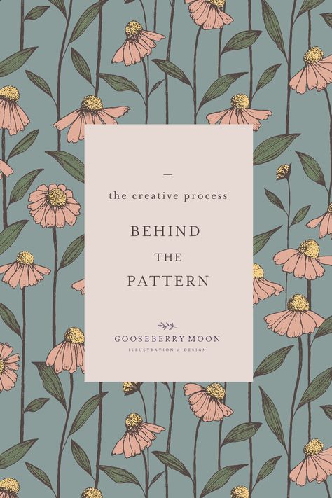 Vintage Flower Print Pattern, Gooseberry Moon, Floral Pattern Illustration, Vintage Wallpaper Patterns, Modern Floral Pattern, Surface Pattern Design Inspiration, Pattern Design Inspiration, Bold Wallpaper, Prayer Mat