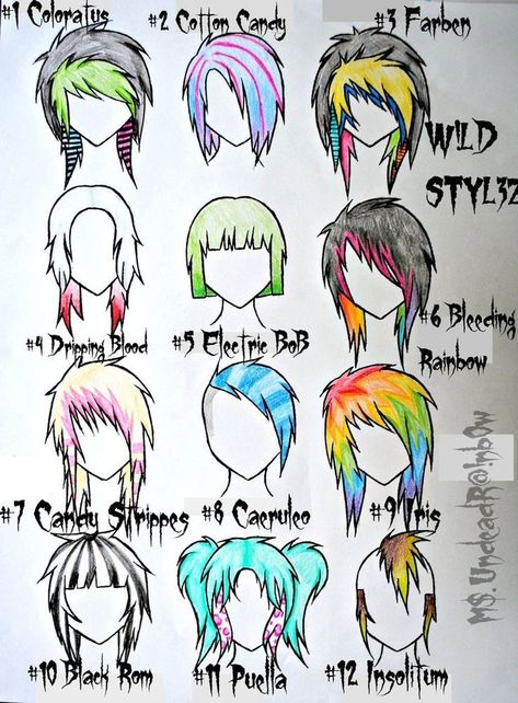 Emo Hairstyles Drawing, Scene Emo Art, Fete Emo, Emo Haircuts, Emo Hairstyle, Emo Hairstyles, Stil Emo, Hairstyles Drawing, Emo Scene Hair