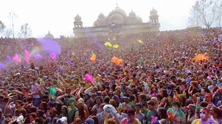 Holi - why life in India is awesome by DrifterPlanet.com Happy Holi Gif, Holi Gif, Art Classroom Management, Holi Festival Of Colours, Holi Colors, Holi Celebration, Holi Festival, Color Festival, Happy Holi