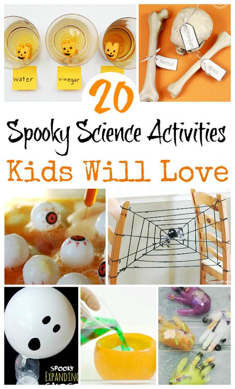 20 Spooky Science Activities Kids Will Love! Halloween Experiments, Halloween Science Activities, Halloween Stem Activities, Spooky Science, Halloween Stem, Kids Going To School, Halloween Science, Science Experiments For Kids, Experiments For Kids