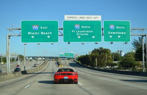 Interstate 195 Florida - Interstate-Guide.com Interstate Highway, Miami International Airport, Miami Orlando, Orlando Beach, Indian Creek, Intracoastal Waterway, Downtown Miami, Broward County, Delta Airlines