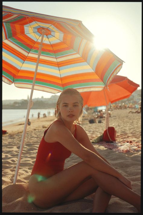 A Portuguese Summer Story on Behance Portuguese Summer, Swimming Photography, Swim Model, Summer Editorial, Beach Editorial, Beach Photo Session, Summer Story, Vintage Swim, Summer Photoshoot