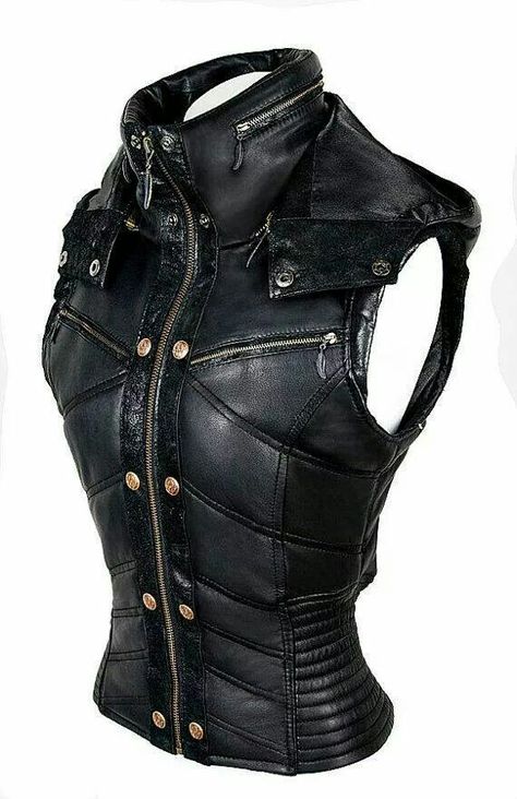 Leather vest outfit