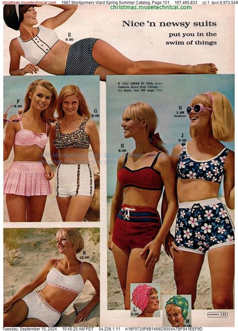 1970s Swimwear, 60s Swimwear, Swim Design, 70s Dolls, 1960s Summer, Vintage Edit, Swimwear Aesthetic, 60s 70s Fashion, 60s And 70s Fashion