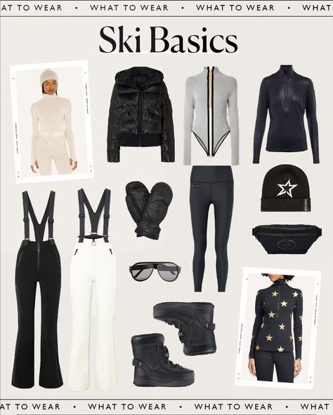 Skiing is a beloved winter activity for many, but before hitting the slopes, it’s important to cover your basics when it comes to bearing the cold – in style, of The post My Favorite Ski Essentials appeared first on Lindsey Lutz. Ski Chalet Outfit, Downhill Skiing Outfit Women, What To Bring On A Ski Trip, Ski Essentials Woman, Black And White Ski Outfit, Ski Dinner Outfit, Ski Trip Outfits For Women, Courchevel Aesthetic, Women’s Ski Outfit