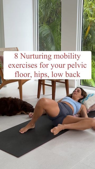 Lauren Ohayon | Core + Pelvic Floor on Instagram: "8 nurturing mobility exercises for your pelvic floor, low back and hips Why “nurturing”? It is simple. 👉 You deserve to move your body with intention, ease and care. 👉 You also deserve to know that change will not occur in your pelvic floor, low back and #hips if you are stressed, #cortisol is high, #nervoussystem is not regulated. Those things - #highcortisol, dysregulated #nervous system, high stress will 👉 mess with your #hormones 👉 mess with your sleep 👉 mess with your hair, weight and most of all 👉 amp up #pain, tension, and discomfort - think of #jaw, #pelvicfloor tension as companions to stress So no matter how many “good” movements you are doing - you will ONLY see change when you begin to have a self care routine th Dysregulated Nervous System, Pelvic Floor Muscle Exercise, Hip Mobility Exercises, Hip Flexor Exercises, Pelvic Floor Exercises, Hip Mobility, Pelvic Floor Muscles, Mobility Exercises, Relaxing Yoga