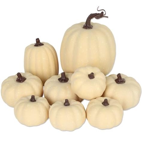 Pumpkins Decorations, Fall Pumpkin Decor, Pumpkin Uses, Large Pumpkins, Fake Pumpkins, Diy Props, Plastic Pumpkins, Artificial Pumpkins, Foam Pumpkins