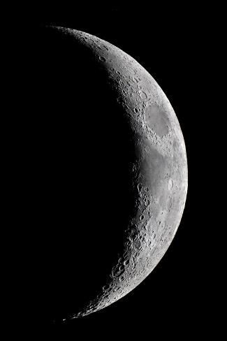 size: 12x8in Photographic Print: Waxing Crescent Moon by John Sanford : Kimora Core, Planet Widget, Mia Core, Waxing Crescent Moon, Crescent Moon Art, Visual Vocabulary, Travel Planner Template, Inspiration Wallpaper, Moon Images