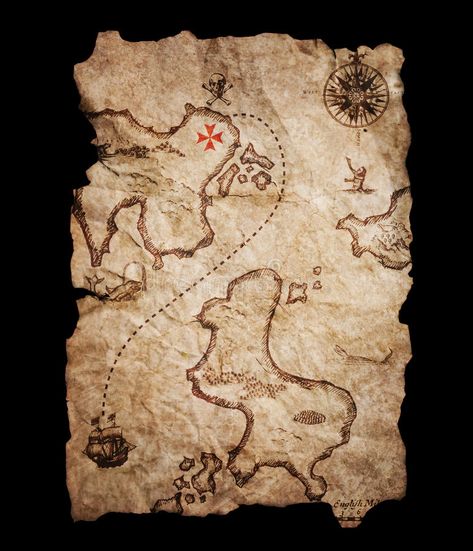 Old treasure map. Old pirate map showing the route to a treasure , #affiliate, #map, #treasure, #pirate, #route, #showing #ad Pirate Map Tattoo, Old Treasure Map, Map Invitation, Maps Aesthetic, Pirate Treasure Maps, Map Tattoos, Treasure Map, Pirate Treasure, Pirate Birthday