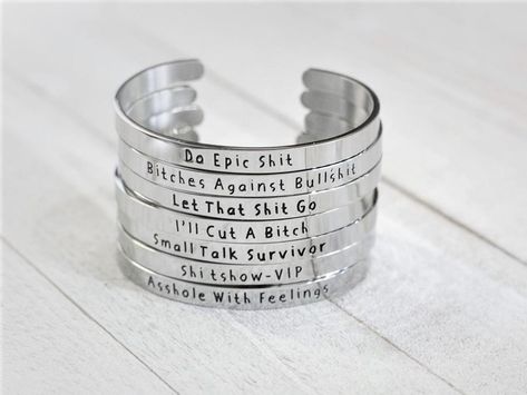 Women Candle, Engraved Bangle, Sharpie Marker, Stainless Steel Polish, Custom Candles, Hand Poured Candle, Silver Bangle Bracelets, Candle Shop, Polished Stainless Steel