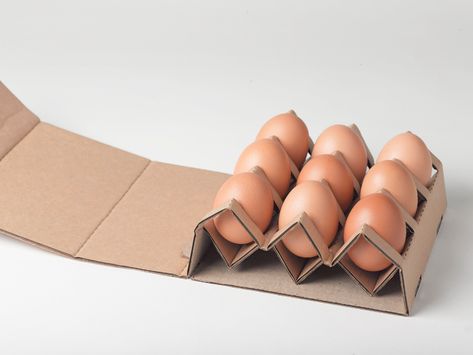 Egg Packaging Ideas, Egg Packaging, Creative Package Design, Packaging Diy, Eco Packaging, Packaging Template, Egg Box, Creative Box, Creative Package