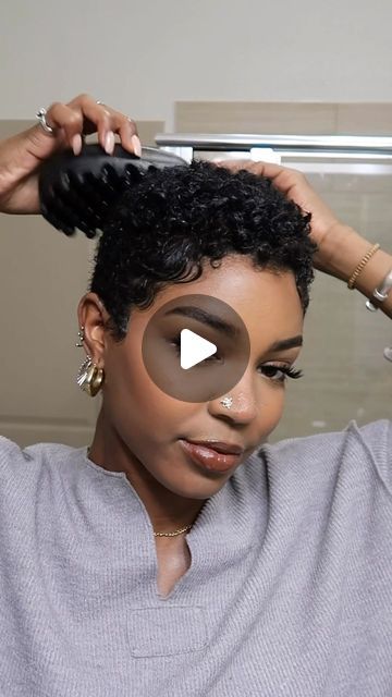 Ny McFly on Instagram Relaxed Sides Natural Top Hair, Defining Curls Natural Hair 4c Twa, Curly Afro Hairstyles Natural Curls, Mini Twist On Twa Natural Hair, Nymcfly Haircut, Twa Pixie Short Natural Hair, Nymcfly Short Hair, Sponge Curls Natural Hair, Jheri Curl Hairstyles Short