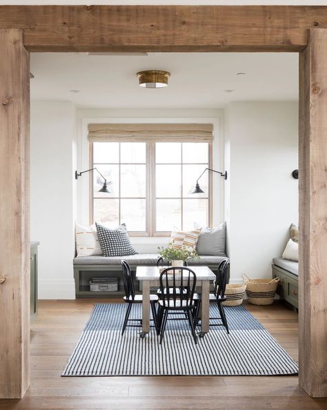 Exposed Wood Beam Inspiration {for our New Home} - Beneath My Heart Sm Ranch House, Beams Living Room, Rustic Home Interiors, Cottage Living Rooms, Studio Mcgee, Wooden Beams, Exposed Wood, Cottage Living, Wood Beams