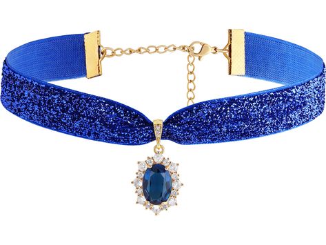 PRICES MAY VARY. GOTHIC GOTH VINTAGE BLUE RHINESTONE VICTORIAN CHOKER NECKLACE: Our Blue Velvet Victorian choker goes with most everyday outfits and look great with goth and vintage clothing and can be used as a Halloween or Valentine's Day costume MATERIALS: Meticulously crafted from high-quality stainless steel, copper and velvet SIZE & LENGTH: The Pendant measures 0.67 inches in width, 0.9 inches in length. The choker length is 12.6 inches, extender chain 4.3 inches PERFECT GOTHIC VINTAGE JEW Victorian Choker Necklace, Victorian Choker, Goth Vintage, Red Choker, Gothic Choker, Goth Choker, Lace Choker Necklace, Blue Choker, Goth Necklace