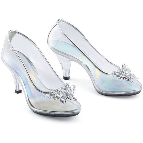 Butterfly Slippers Size 6 (80 AUD) ❤ liked on Polyvore featuring shoes, heels, butterfly shoes, vinyl shoes, clear shoes and clear vinyl shoes Butterfly Slippers, Vinyl Shoes, Cinderella Musical, Butterfly Shoes, Clear Shoes, Unique Clothes For Women, Cinderella Shoes, Prom Heels, July Nails