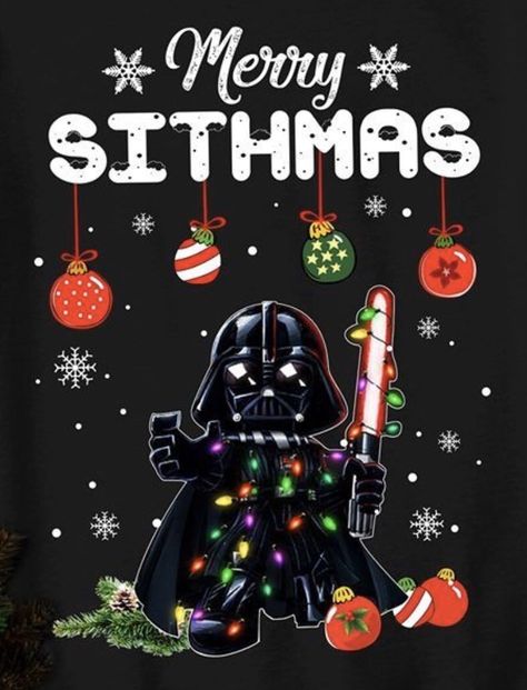 Nerdy Christmas Wallpaper, Star Wars Christmas Art, Star Wars Christmas Wallpaper, Star Wars Navidad, Star Wars Christmas Card, Star Wars Christmas Cards, Starwars Christmas, Merry Sithmas, Christmas Star Wars