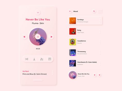 Neumorphic Playlist by Jagruti Jaykar Playlist App, Musician Website, Ui Ux 디자인, App Interface Design, Youtube Design, Website Design Layout, App Interface, Book Design Layout, Personal Website