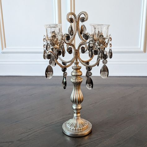 Beautiful Chandelier Like. Used As Decor Only. Never Used It For Actual Burning Candles. Peacock Candle, Chandelier Candle, Chandelier Candle Holder, Yankee Candle Jars, Round Candle Holder, Candle Candelabra, White Candle Holders, Candle Shades, Tree Candle Holders