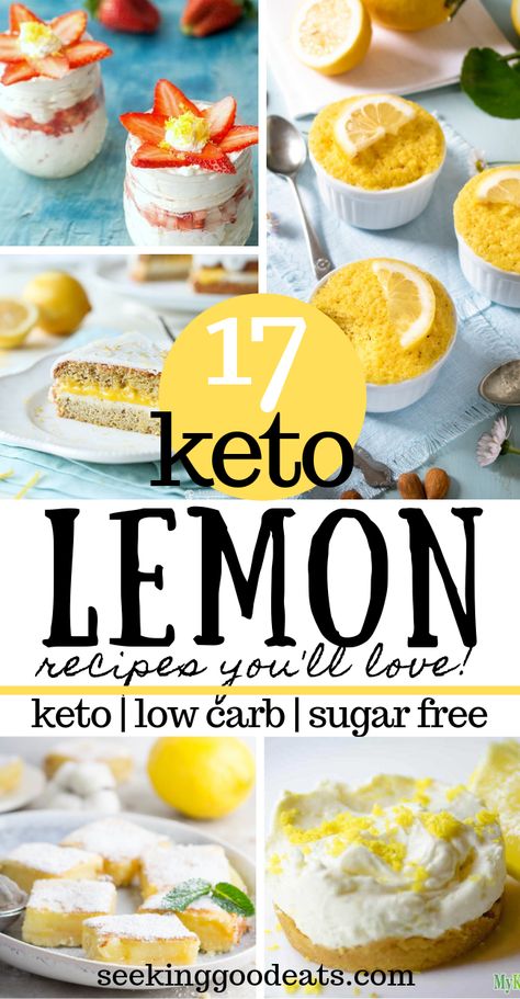 Keto Rhubarb Recipes, Keto Lemon Desserts, Keto Rhubarb, Lemon Keto, Fat Bomb Recipes, Lemon Tarts, Cake Lemon, Fat Bomb, Lemon Dessert Recipes