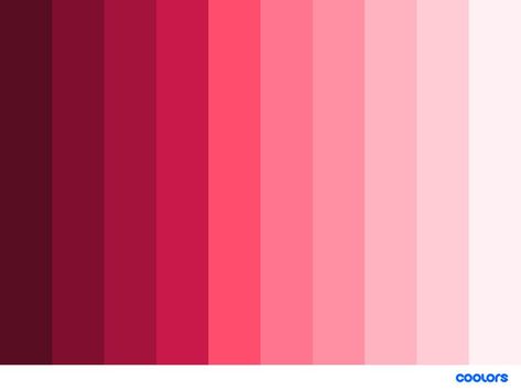 pink monochromatic color palette #pink #colorpalette #monochromatic Red Monochromatic, Monochromatic Illustration, Sunset Color Palette, Painting Logo, Monochromatic Color Palette, Hex Color Palette, Color Palette Challenge, Monochromatic Palette, Red Colour Palette