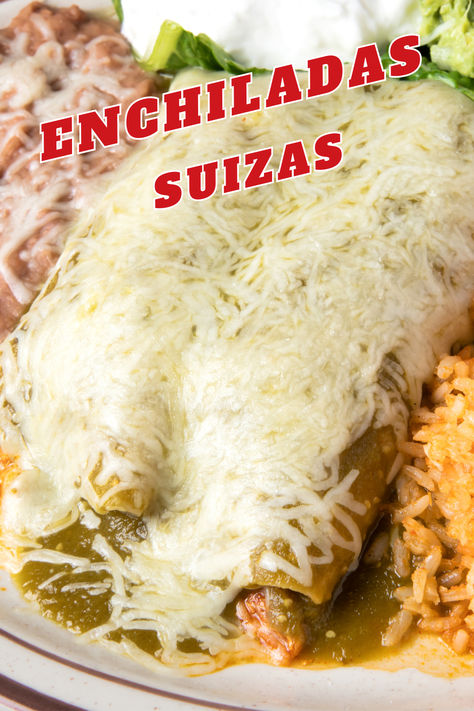 Get ready to indulge in the ultimate comfort food dish from Mexico – Enchiladas Suizas! Jemez Pueblo Enchiladas, Chicken Suiza Enchiladas, Enchilada Suiza Recipe, Suiza Sauce, Enchilada Suiza, Chicken Enchiladas Suiza, Stacked Enchiladas, Mexican Sour Cream, Mexican Enchiladas