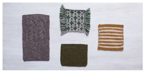 Swatching 101 – Brooklyn Tweed Knitting Lessons, Brooklyn Tweed, Knitting Tutorials, Knitting Gauge, Purl Stitch, Moss Stitch, Knitted Wit, Edge Stitch, Knit In The Round