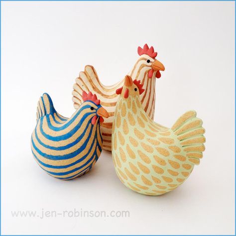 Ceramic Chicken, Clay Birds, Pottery Animals, ดินปั้น Polymer Clay, Keramik Design, Chicken Art, Pottery Classes, Ceramic Animals, Clay Art Projects